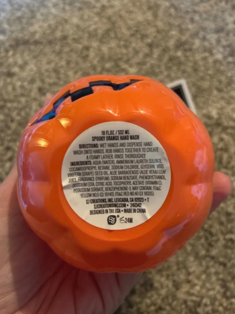 Leucadia Bath Co Spooky Orange Hand Wash